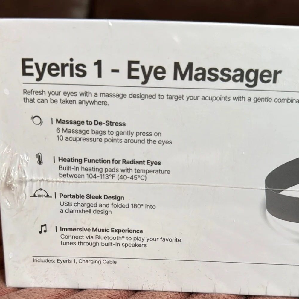 Gray Eye Massager Glasses with Ergonomic Design